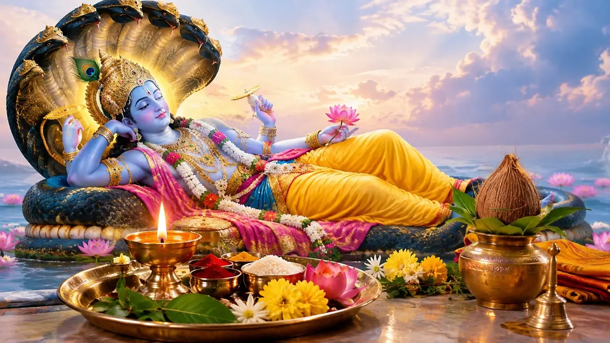 Papankusha Ekadashi Vrat Niyam Aur Katha bhagwan vishnu puja vidhi aur mahatva